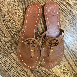Tory Burch Leather Flip Flops